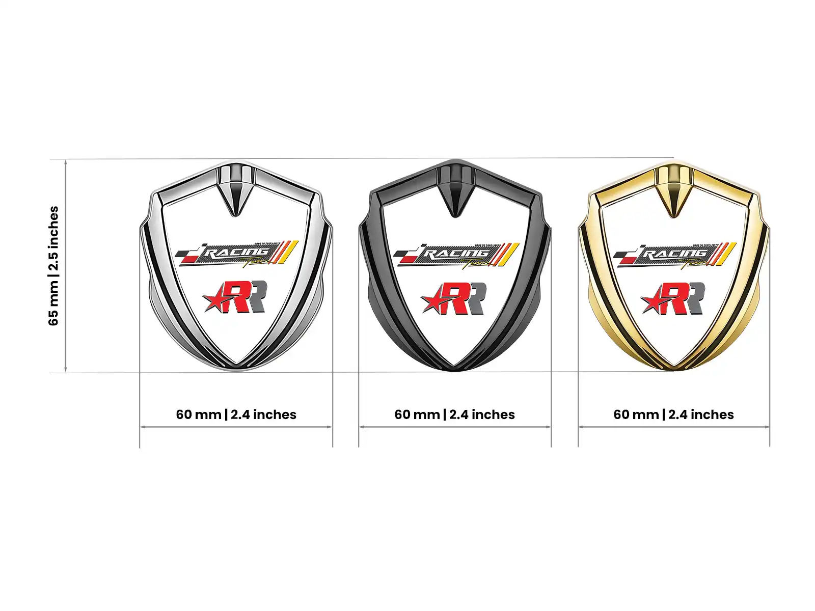 Domed Emblem Badge Customizable Glossy Domed